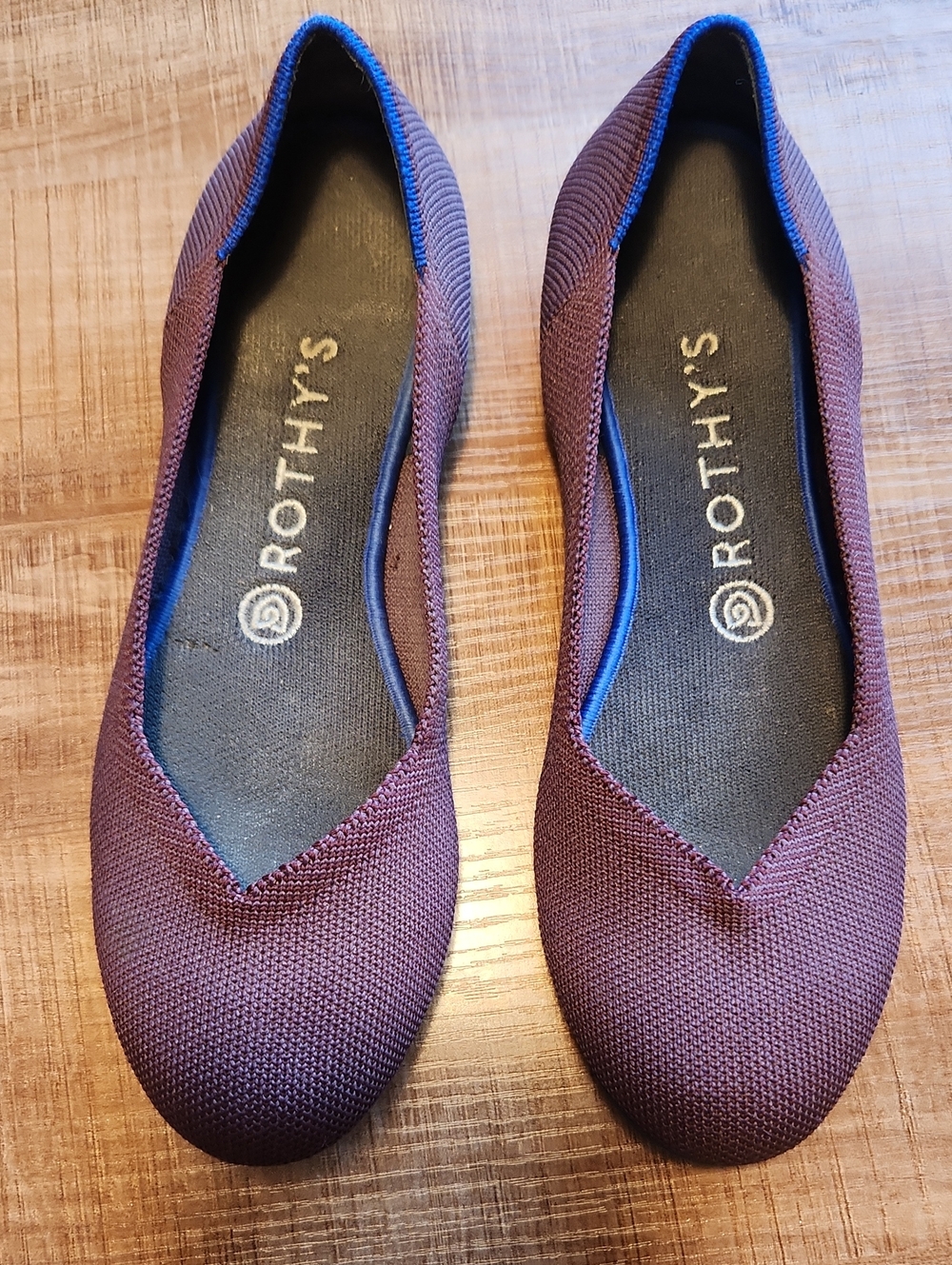 Rothy's Women's Plum Pointed Knit Flats
